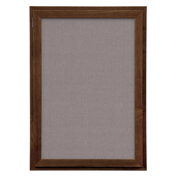 Outdoor Enclosed Combo Board, 72"x36", Black Frame/Blue & Burgundy